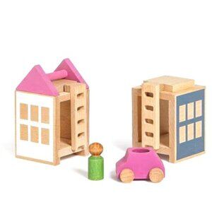 NWT Lubulona Wooden Toy Lubu Town Spring City